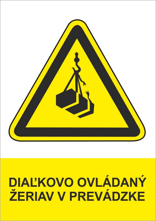 Diaľkovo ovládaný žeriav v prevádzke Diaľkovo ovládaný žeriav v prevádzke
