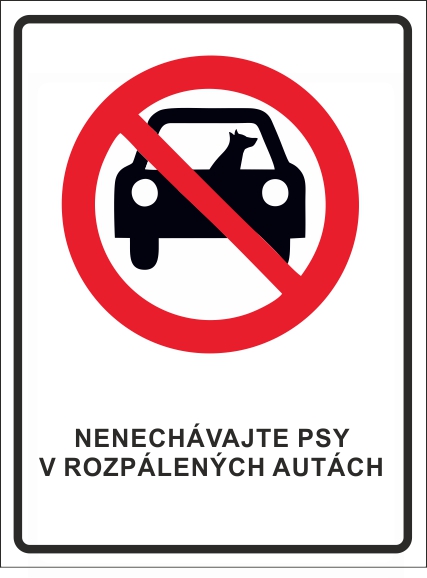 Nenechávajte psy v rozpálených autách Nenechávajte psy v rozpálených autách