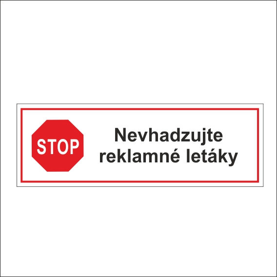 Nevhadzujte reklamné letáky Nevhadzujte reklamné letáky