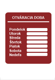 Otváracia doba Otváracia doba