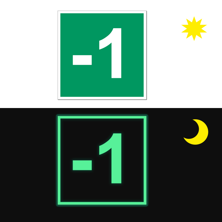 Označenie poschodia - svietiaca Označenie poschodia - svietiaca