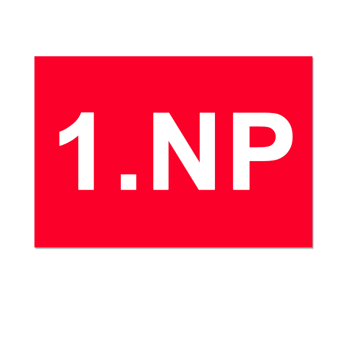 Označenie poschodia - NP Označenie poschodia - NP