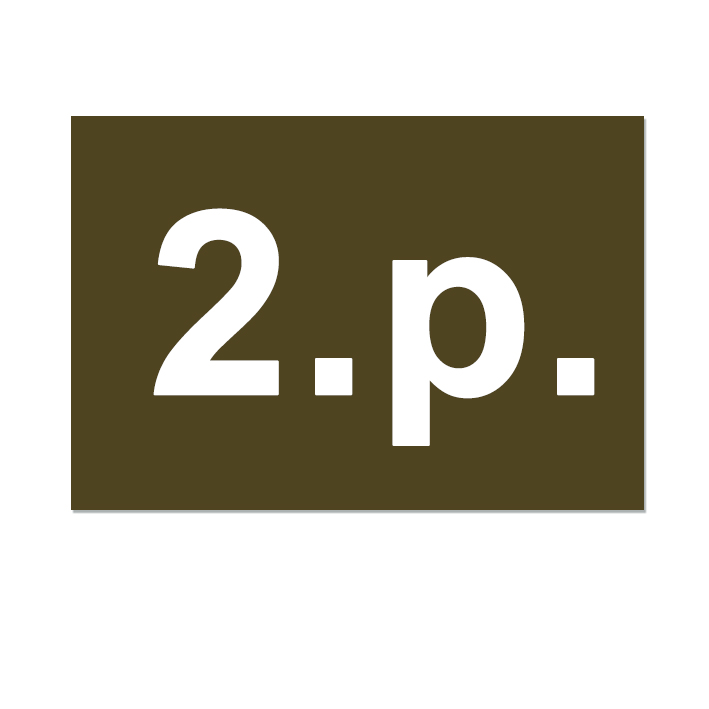 Označenia poschodí domu - P Označenia poschodí domu - P