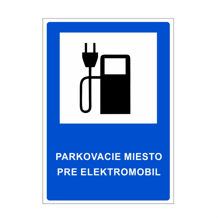 Parkovacie miesto pre elektromobil Parkovacie miesto pre elektromobil