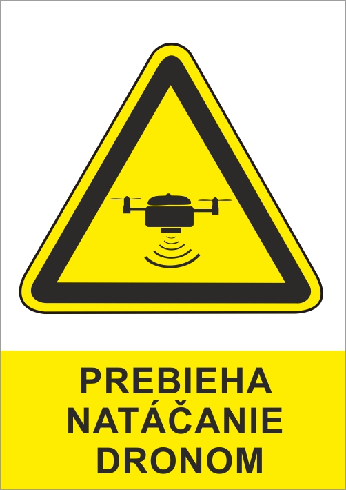 Prebieha natáčanie dronom Prebieha natáčanie dronom