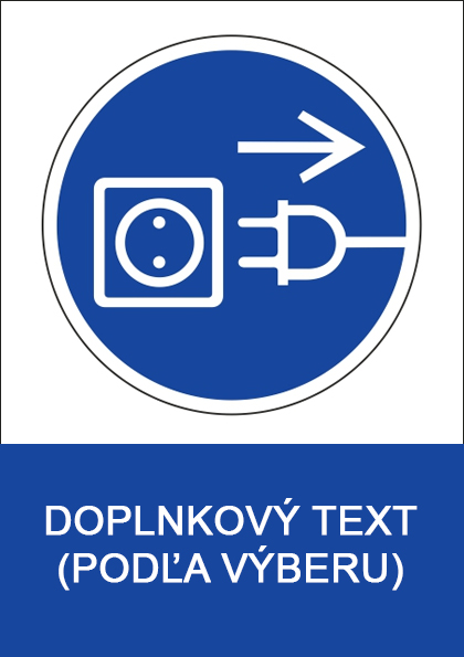 Príkaz na vytiahnutie zo zásuvky pred otvorením Príkaz na vytiahnutie zo zásuvky pred otvorením