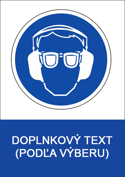 Príkaz na ochranu zraku a sluchu Príkaz na ochranu zraku a sluchu