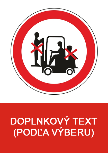 Zákaz dopravy osôb na čelnom nakladači Zákaz dopravy osôb na čelnom nakladači