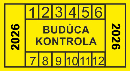 Budúca kontrola štítok 2026 - obdĺžnik Budúca kontrola štítok 2026 - obdĺžnik
