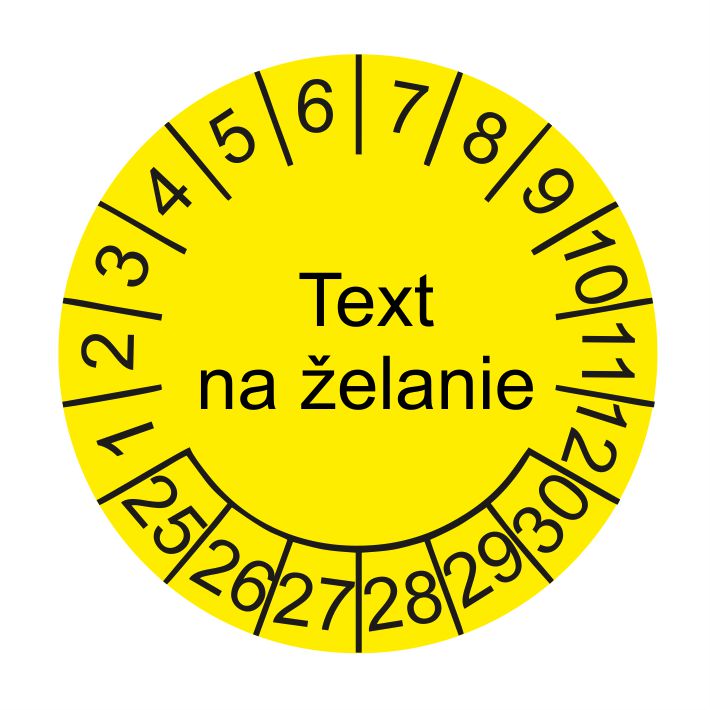 Dátumový terčík s textom na želanie rok 25-30 Dátumový terčík s textom na želanie rok 25-30