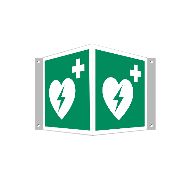 Priestorové značenie - Defibrilátor v tvare "V" Priestorové značenie - Defibrilátor v tvare "V"