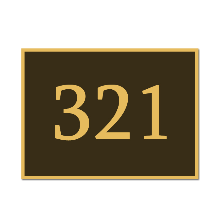 Domové číslo s rámčekom Domové číslo s rámčekom