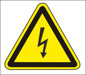 Symbol - Pozor! Elekrické zariadenie! Symbol - Pozor! Elekrické zariadenie!