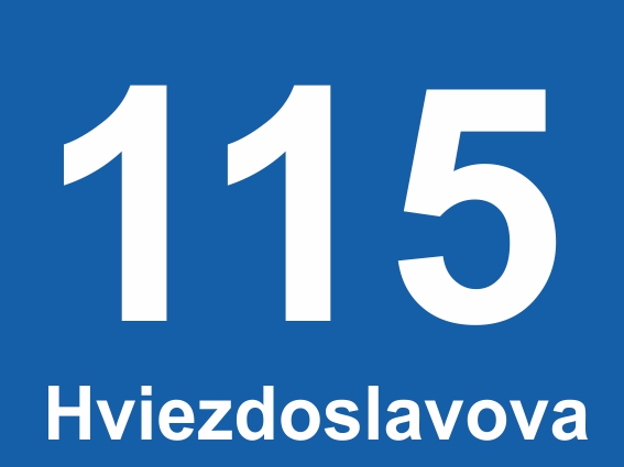 Domové číslo s ulicou tabuľka Domové číslo s ulicou tabuľka