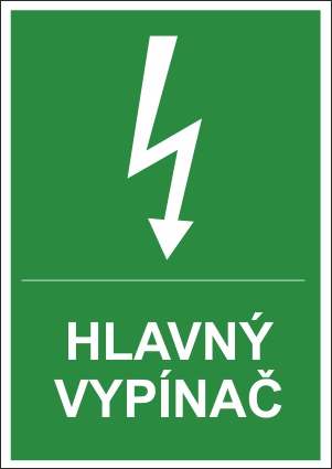 Hlavný vypínač Hlavný vypínač