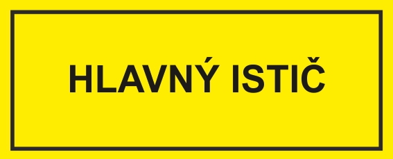 Hlavný istič - elektrotechnická značka Hlavný istič - elektrotechnická značka