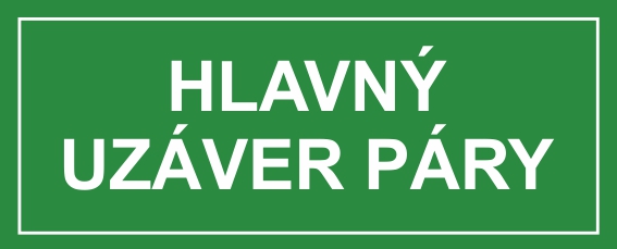 Hlavný uzáver páry Hlavný uzáver páry