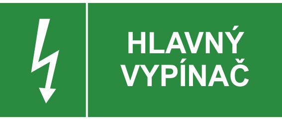 Hlavný vypínač - blesk Hlavný vypínač - blesk
