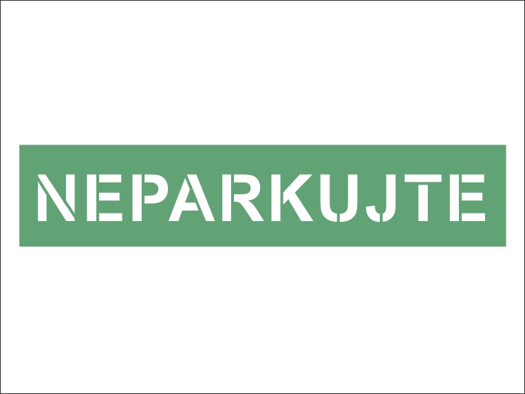 Šablóna neparkujte Šablóna neparkujte