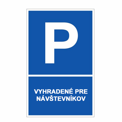 Parkovisko vyhradené pre návštevníkov Parkovisko vyhradené pre návštevníkov