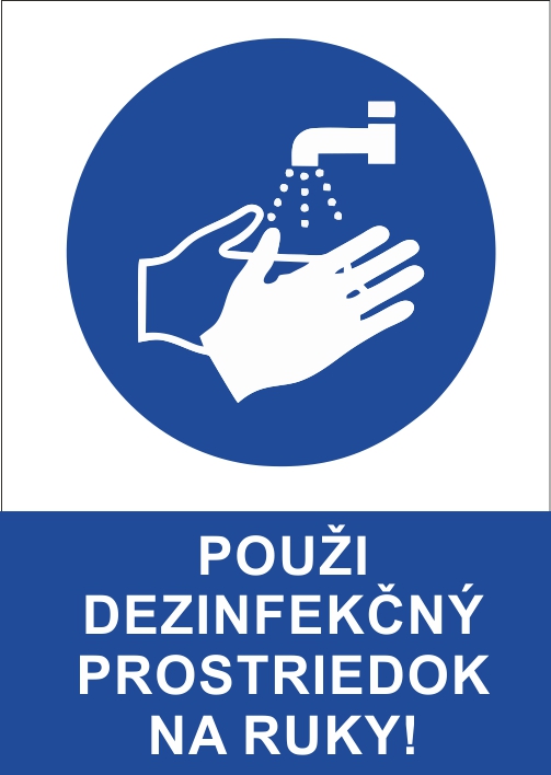 Použi dezinfekčný prostriedok na ruky Použi dezinfekčný prostriedok na ruky