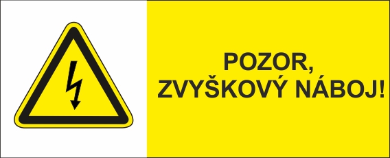 Pozor zvyškový náboj Pozor zvyškový náboj