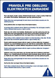 Pravidlá bezpečnej práce Pravidlá bezpečnej práce