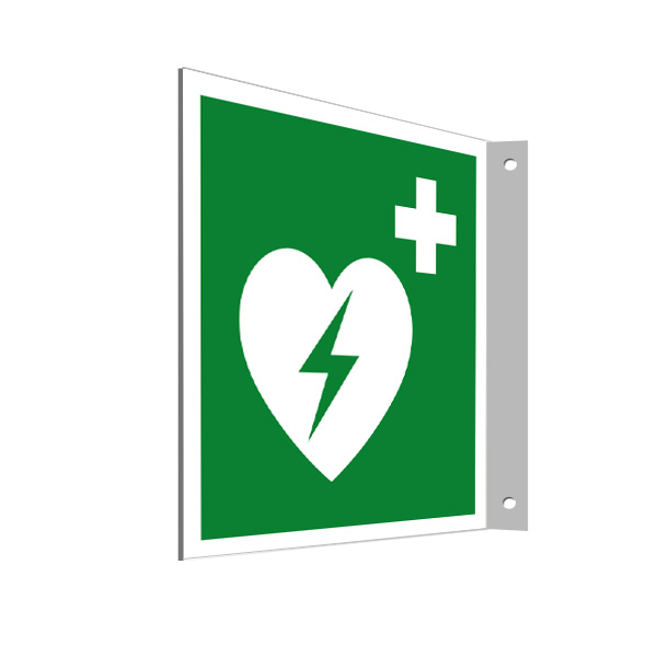 Priestorové značenie - Defibrilátor srdca v tvare "L" Priestorové značenie - Defibrilátor srdca v tvare "L"