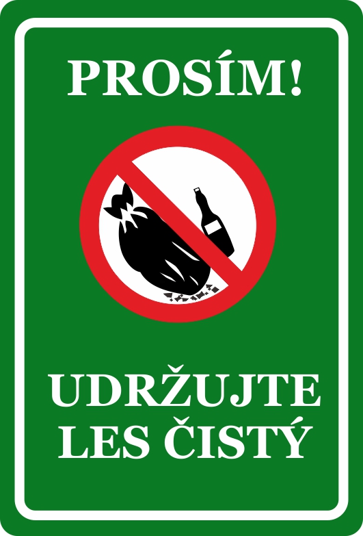 Udržujte les čistý Udržujte les čistý
