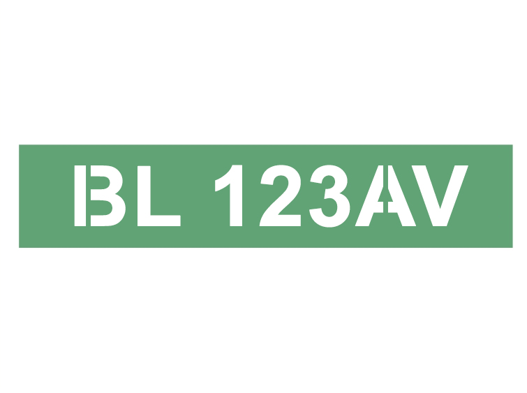 Šablóna ŠPZ na želanie Šablóna ŠPZ na želanie