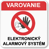 Samolepka alarm Samolepka alarm