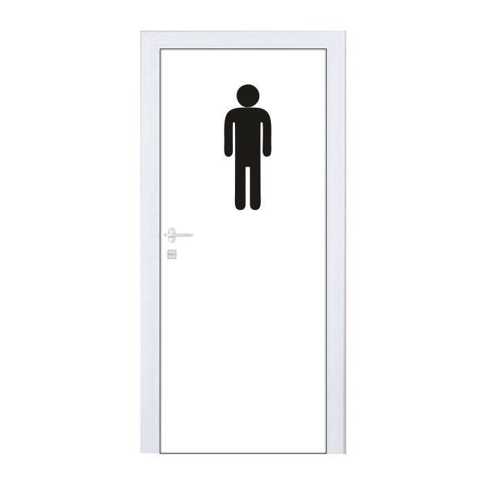 Samolepka na dvere WC muži, malá Samolepka na dvere WC muži, malá