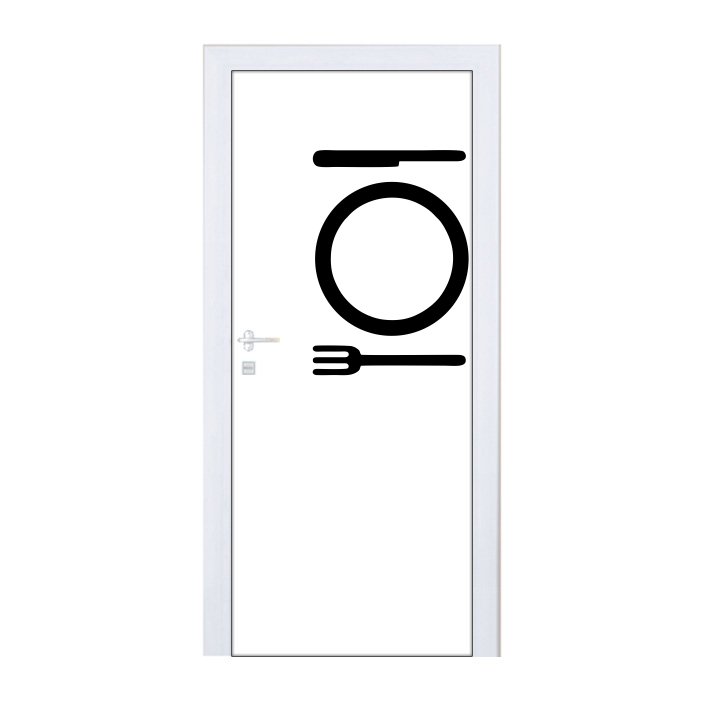 Samolepka na dvere reštaurácia, veľká Samolepka na dvere reštaurácia, veľká