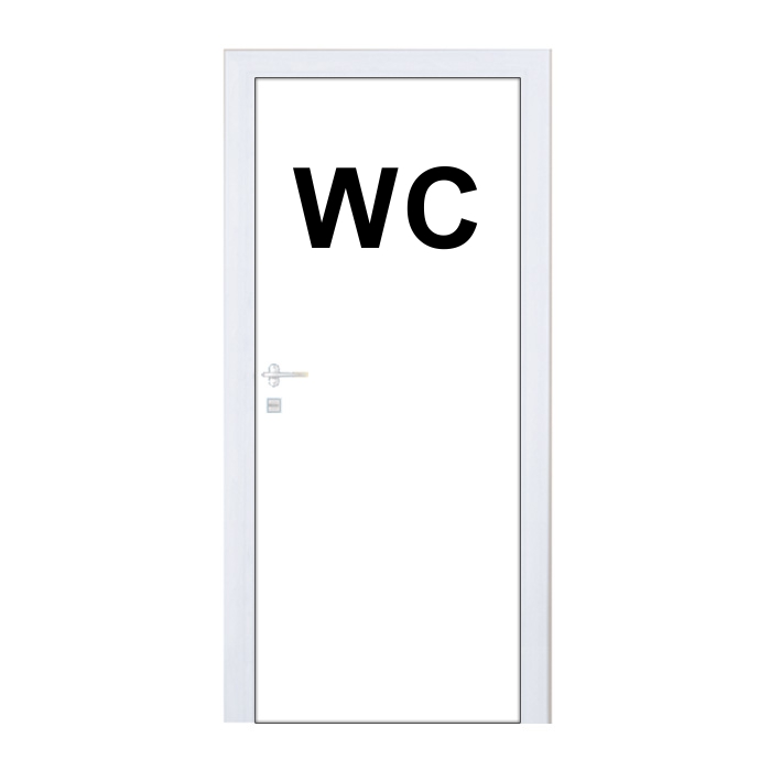 Samolepka na dvere WC, malá Samolepka na dvere WC, malá