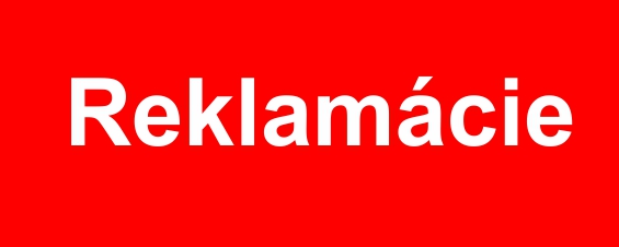 Štítok reklamácie Štítok reklamácie