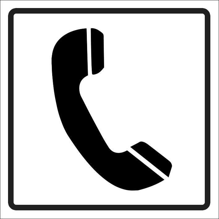 Piktogram telefón, štvorec Piktogram telefón, štvorec