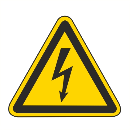 Symbol Nebezpečenstvo úrazu elektrinou Symbol Nebezpečenstvo úrazu elektrinou