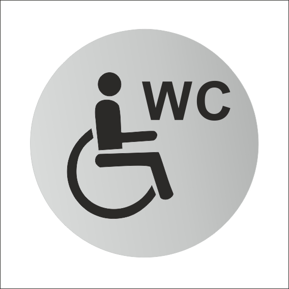 Piktogram WC postihnutý Piktogram WC postihnutý