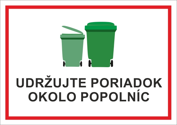 Udržujte poriadok okolo popolníc Udržujte poriadok okolo popolníc
