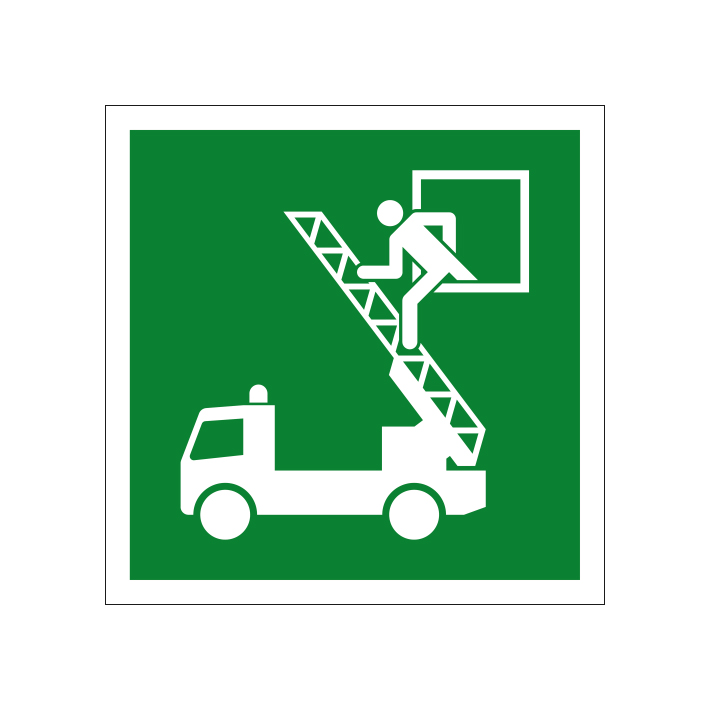 Záchranné okno podľa ISO 7010 Záchranné okno podľa ISO 7010